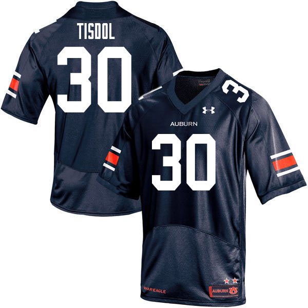 Men's Auburn Tigers #30 Desmond Tisdol Navy 2020 College Stitched Football Jersey